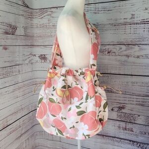 Disney Bioworld Minnie Mouse Peach Hydration Multi-Use Drawstring Tote Bag